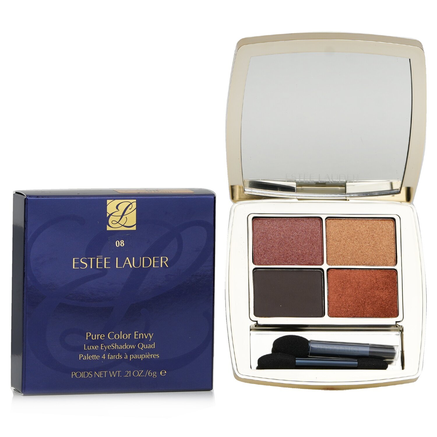 Estee Lauder Pure Color Envy Luxe Eyeshadow Quad # 08 Wild
