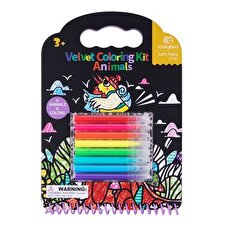 Tookyland Velvet Coloring Book - Animals 25x17x2cm