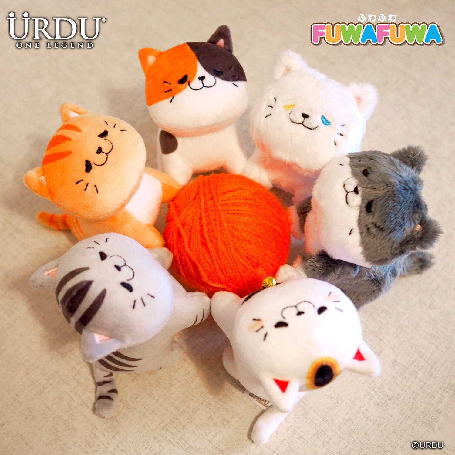 Urdu Fuwafuwa Part 6-cat (Case of Blind Boxes) 46x13x11cm - Main Image