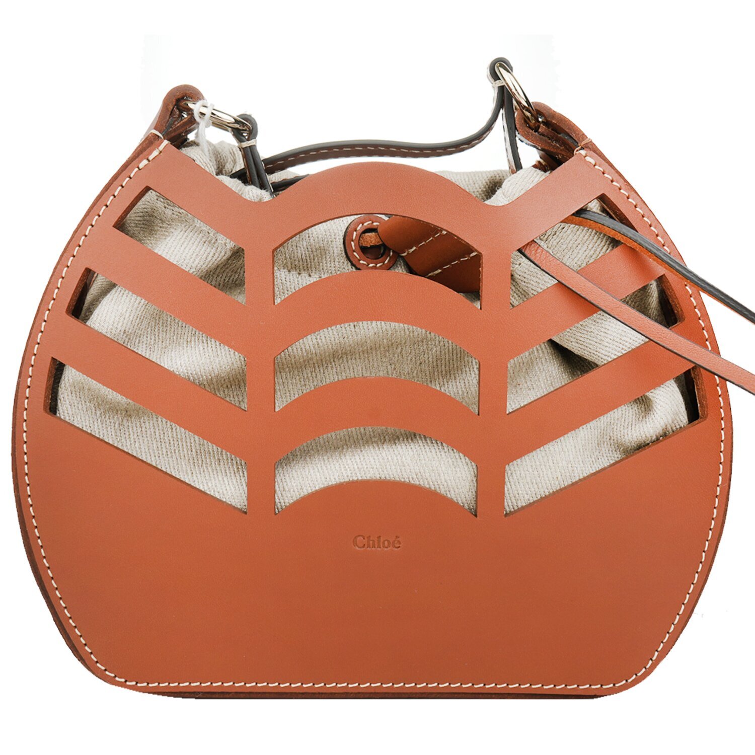 Chloe Small kayan round bucket bag Camel | Cosmetics Now Singapore