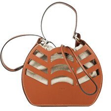 Chloe Small kayan round bucket bag Camel