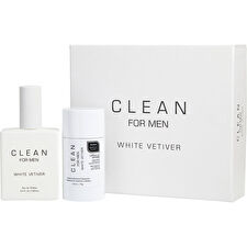 Dlish Clean White Vetiver Eau De Toilette Spray 100ml/3.4oz & Deodorant Stick 75ml/2.6oz
