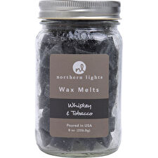 Northern Lights Whiskey & Tobacco Scented Simmering Fragrance Chips - Jar Containing 100 Melts 240ml/8oz