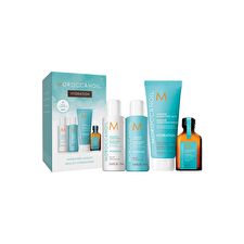 Moroccanoil Set Moroccanoil: Hydration Hair Treatment Cream Mask 75ml & Hydration Hair Oil Treatment Hydrating 25ml & Hydration Hair Conditioner For Hydration 70ml & Hydration Paraben-free Hair Shampoo Moisture And Shine 70ml