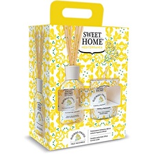 Sweet Home Collection Gift Set Of Aroma Diffuser With Candle Italic Helicrysus