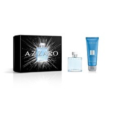 Azzaro Chrome Gift Set - Eau De Toilette Spray + 2.5 oz All Over Shampoo