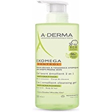 A-derma Exomega Control Emollient Shower Gel For Hair & Body All Skin Types 500