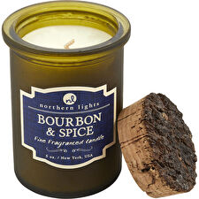 Northern Lights Bourbon & Spice Scented Spirit Jar Candle - Burns Approx