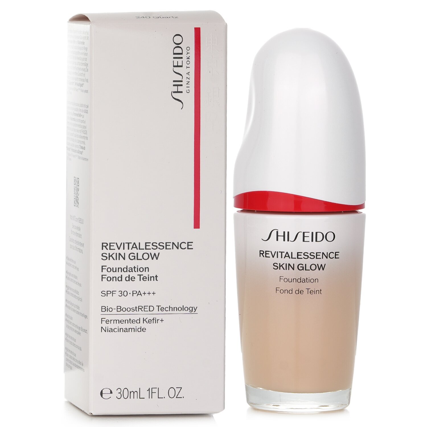 資生堂REVITALESSENCE SKIN GLOW 240 Quartz Shiseido Revitalessence Skin Glow Foundation SPF 30 - # 240