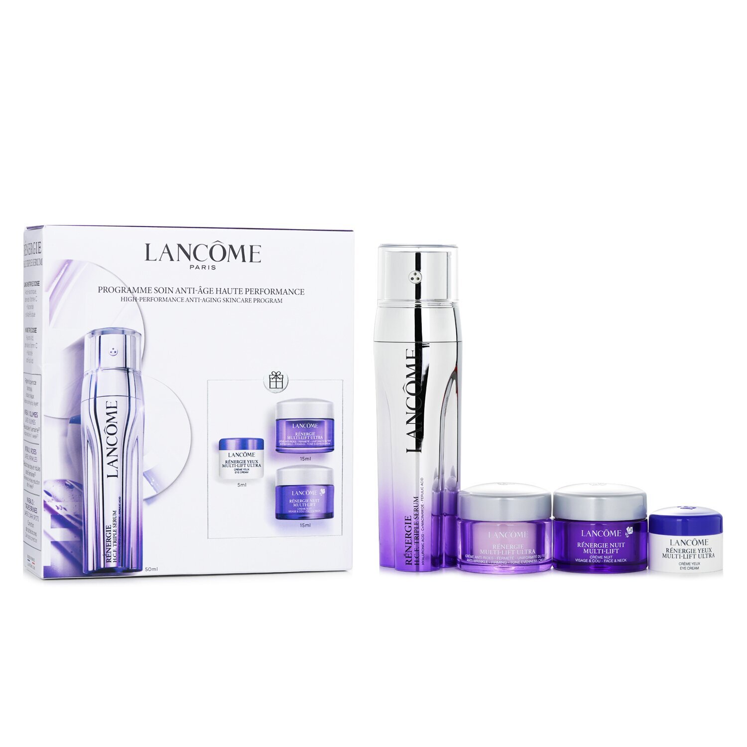 ランコム High Performance Anti-Aging Skincare Set: Renergie Serum 