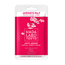 Hada Labo Tokyo Hada Labo Hyaluronic Acid & Collagen Anti-aging Sheet Mask Face Day 20ml