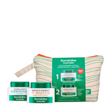 Somatoline Cosmetic Set Somatoline Cosmetic: 7 Nights Slimming Body Cream Body 250ml & Gommage Sea Salt Exfoliating Body Scrub 350 G & Somatoline Gwp Textile Pouch