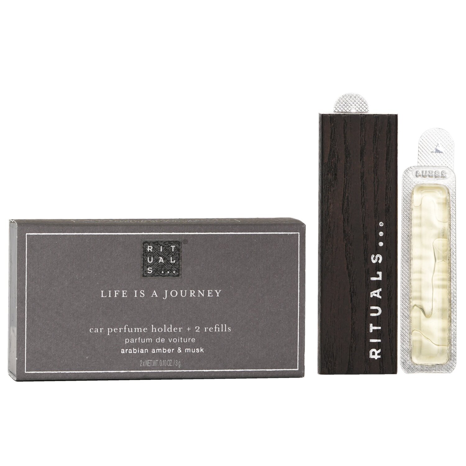 Rituals Homme Life Is A Journey Car Perfume Holder+ Refills 3gx2