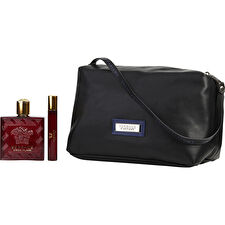 Versace Eros Flame For Men - 3 Pc Gift Set 90ml/3.4oz Eau De Parfum Spray 0.3oz Eau De Parfum Spray Trousse Man 90ml/3.4oz