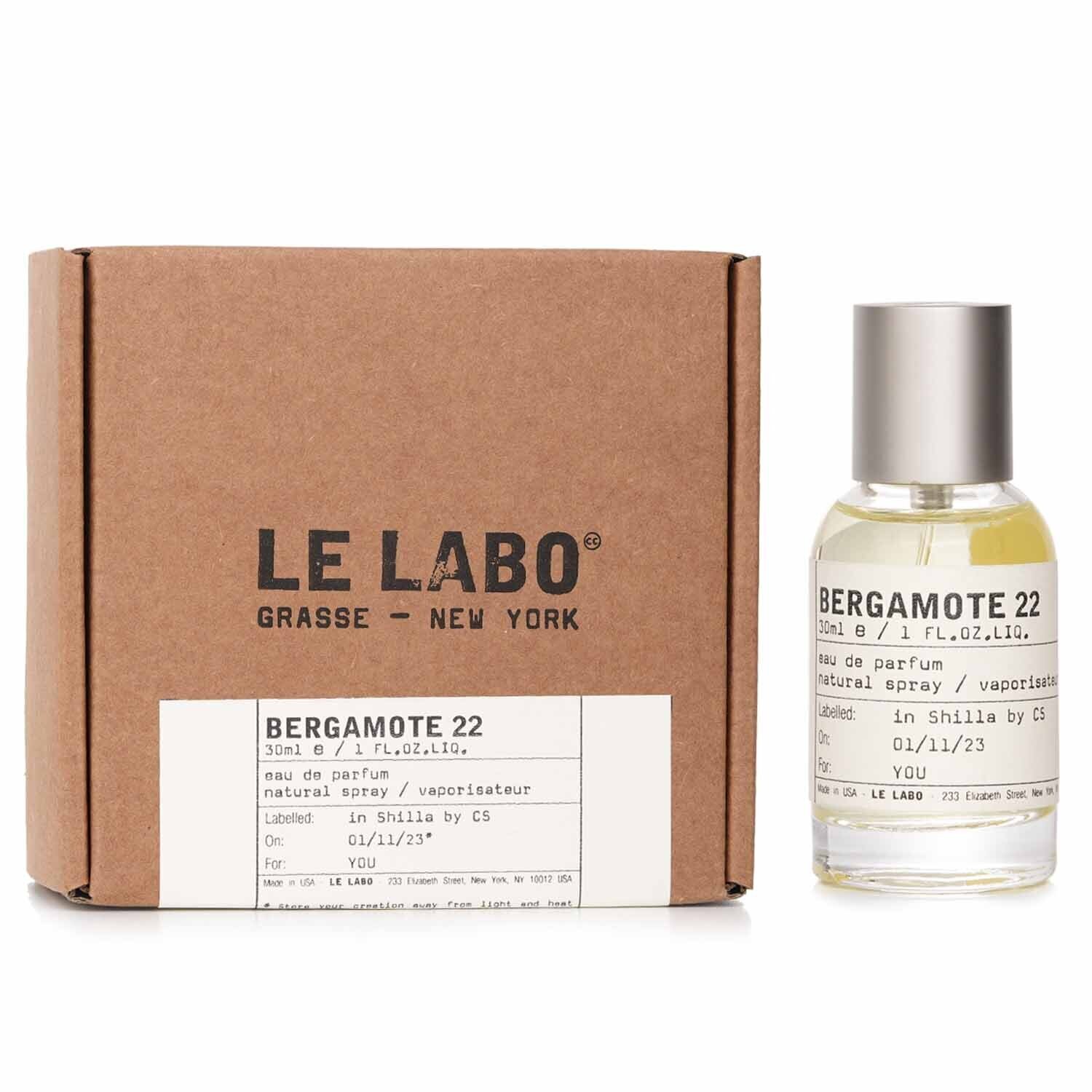 Le Labo Bergamote 22 Eau De Parfum Spray 30ml | Cosmetics Now Hong