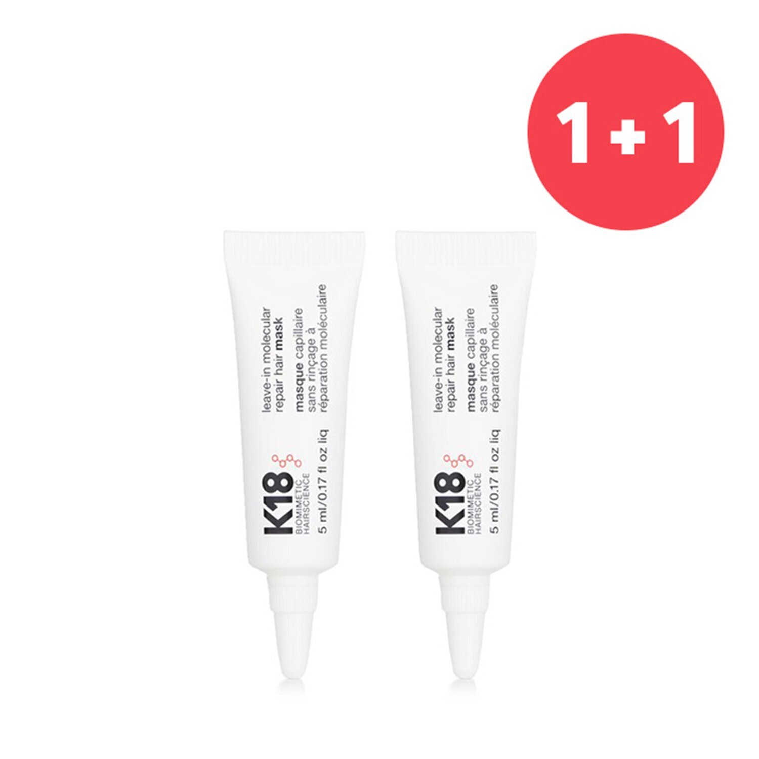 K18 【1+1 Set】Leave-In Molecular Repair Hair Mask 5ml x2