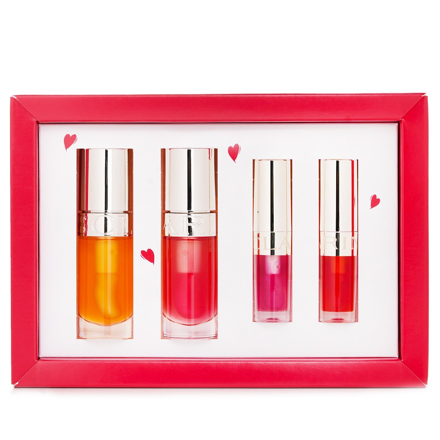 Clarins Lip Comfort Oil Coffret: Lip Oil - #01 7ml+Lip Oil - #04
