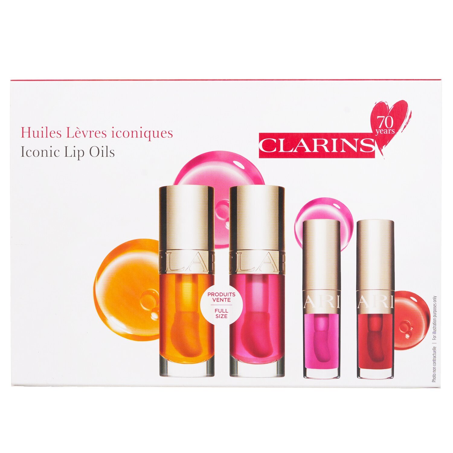 Clarins Lip Comfort Oil Coffret: Lip Oil - #01 7ml+Lip Oil - #04