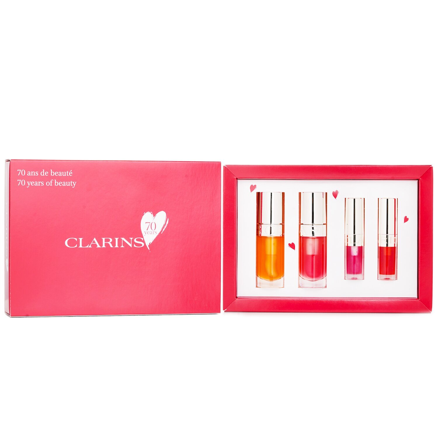 Clarins Lip Comfort Oil Coffret: Lip Oil - #01 7ml+Lip Oil - #04