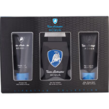 Lamborghini Lambhorgini Acqua 3pc Set - Eau De Toilette & Shower Gel 100ml & Aftershave Balm 100ml 125ml