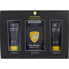 Lamborghini Prestigio 3pc Set - Eau De Toilette & Aftershave Balm 100ml & Shower Gel 100ml 125ml