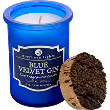 Northern Lights Blue Velvet Gin Scented Spirit Jar Candle - Burns Approx