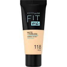 Maybelline Fit Me Matte & Poreless Liquid Foundation 118 Nude 30ml