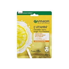 Garnier Skin Naturals Vitamin C Sheet Mask - Moisturizing Textile Mask To Brighten The Skin With Vitamin C 28.0g