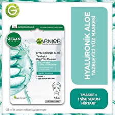 Garnier Hydra Bomb Hyaluronic Aloe Vera Serum Sheet Mask