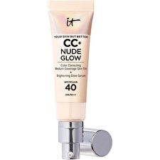 It Cosmetics Cc+ Nude Glow Lightweight Foundation & Glow Serum Spf40 #fair Porcelain