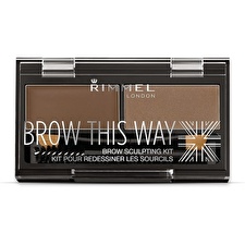 Rimmel London Brow This Way Eyebrow Sculpting Kit #002 -mild Brown