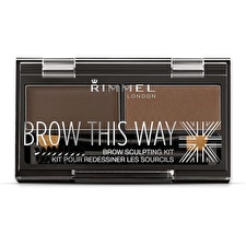 Rimmel Brow This Way Sculpting Kit - Set For The Perfect Eyebrow 2.4 Grams