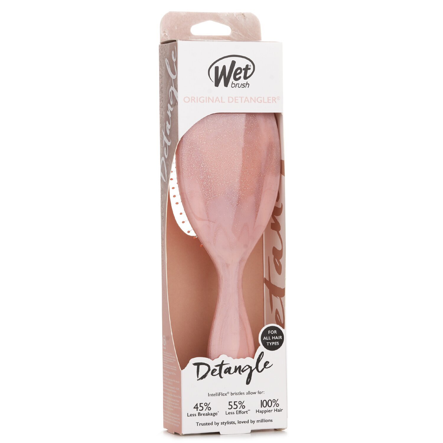 Wet Brush Original Detangler Glitter Waves Coral Hair Brush 1pc