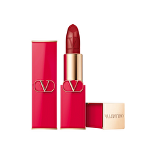 Valentino Rosso Satin Finish Cream Lipstick 213r Refillable 3.5 G