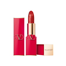 Valentino Rosso Satin Finish Cream Lipstick 205a Refillable 3.5 G