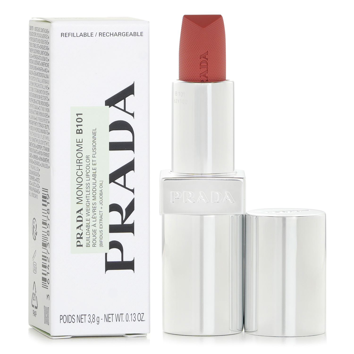 Prada Monochrome Soft Matte Refillable Lipstick - # B101 Tiepolo