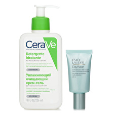 Estee Lauder DayWear Sheer Tint Release Advanced Multi-Protection Anti-Oxidant Moisturizer SPF 15 50ml X CeraVe Hydrating Cleanser For Normal to Dry Skin (With Pump) 236ml 2pcs