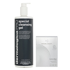 Dermalogica Special Cleansing Gel PRO (Salon Size) 946ml X Natural Beauty r-PGA Deep Hydration Moisturizing Cushion Mask (Exp Date: 01/2026) 6x 20ml 2pcs
