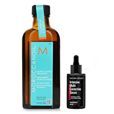 Moroccanoil Moroccanoil Treatment - Original (For All Hair Types) 100ml X Natural Beauty Intensive Multi-Corrective Serum - Mandelic Acid 18% (Exp Date: 09/04/2026) 35ml 2pcs