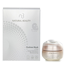 Shiseido Benefiance Wrinkle Smoothing Eye Cream 15ml X Natural Beauty r-PGA Deep Hydration Moisturizing Cushion Mask (Exp Date: 29/03/2026) 6x 20ml 2pcs