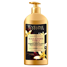 Eveline Cosmetics Luxury Expert Black & White Vanilla Vanilla Hydrating Apply Daily Body Lotion 350ml