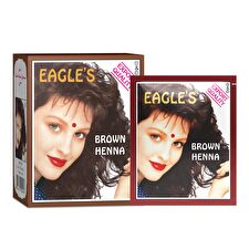 Eagles Set Henna Hair Color Permanent Hair Dye Dark Brown 6 Pcs 10 G