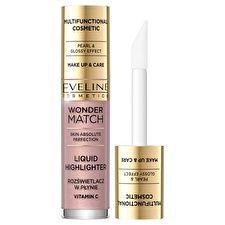 Eveline Cosmetics Wonder Match Vitamin C Illuminating Liquid Highlighter 01 For Face 4.5ml