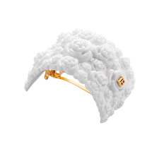Balmain Printemps Floral Hair Clip White