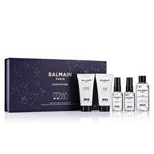 Balmain Professionnel Set Balmain Professionnel: Moisturizing Hair Shampoo For Hydration 50ml & Moisturizing Hair Conditioner For Hydration 50ml & Salt Spray For Definition & Texture Light Hold 50ml & Argan Moisturising Elixir Hair Oil For Nourishing 100ml & Argan Oil Hair Leave-in Conditioner For Hydrate/detangle & Shine 50ml