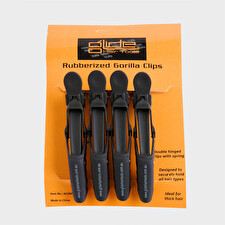 Glide Hair Tools Rubberized Gorilla Clips - 4 Pack