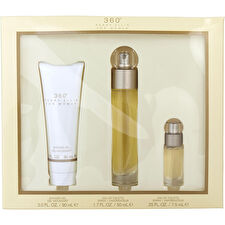 Perry Ellis 360 Eau De Toilette Spray 50ml/1.7oz & Shower Gel 90ml/3oz & Eau De Toilette Spray 7.5ml/0.25oz