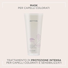 Kemon Actyva Colore Brillante Protection And Shine Mask - Posilující Maska Pro Lesk A Ochranu Barvených Vlasů 200ml