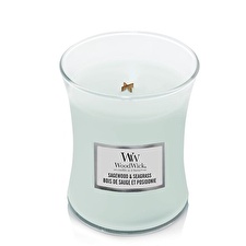 WoodWick Scented Candle Vase Sagewood & Seagrass 275 G