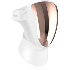 Palsar 7 Professional Led Treatment Mask For Face And Neck With Charging Station (white Gold)